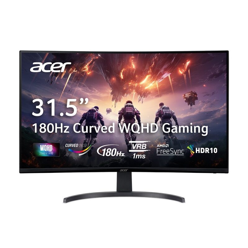 Acer Nitro EDA323QU S3bmiiphx 31.5-in Curved FHD VA Gaming Monitor - Ultimate Gaming Experience