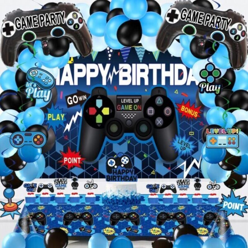 Exclusive Gaming Birthday Party Decorations - 75PCS