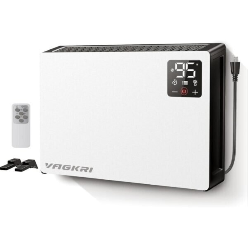 Efficient Wall-Mounted Heater by VAGKRI - 1500W Fast Heating with Remote Control