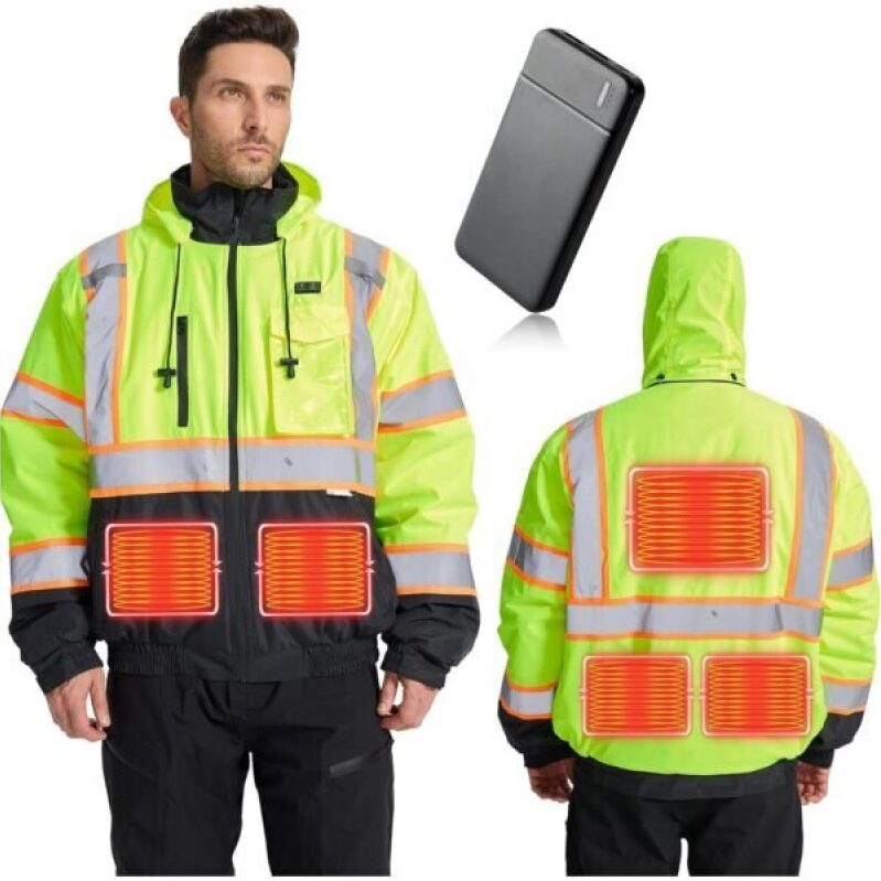 Men's Waterproof Heated Jacket with Pockets -50% Off