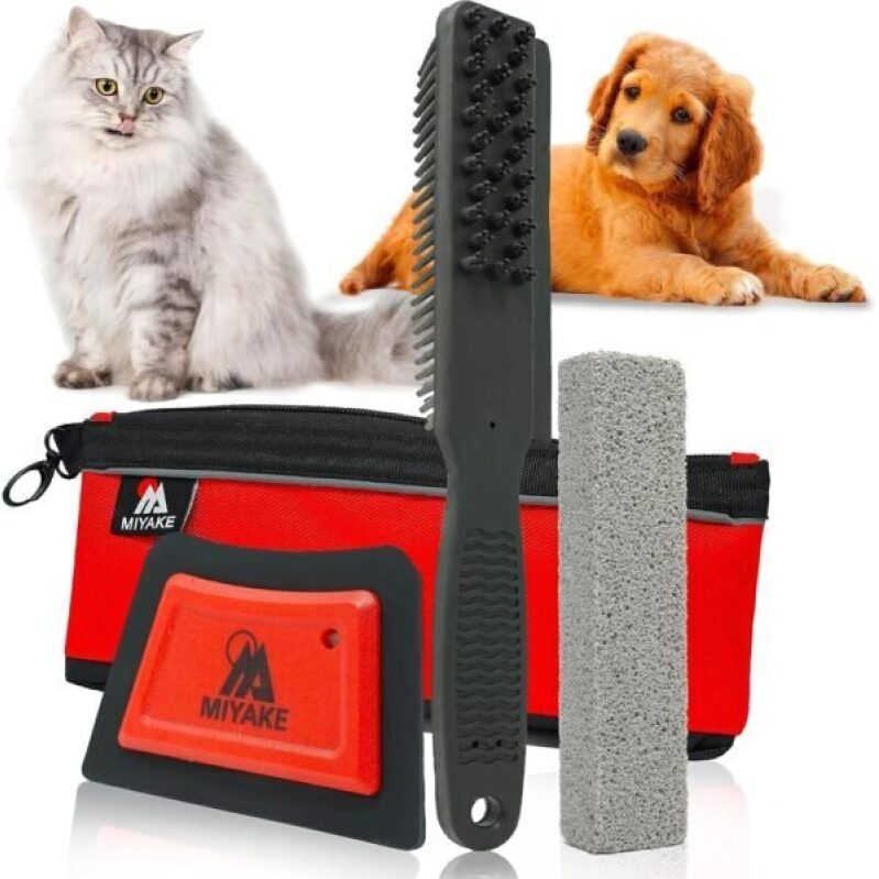 40% Off: Miyake 3-in-1 Pet Grooming Brush Kit for Cats and Dogs