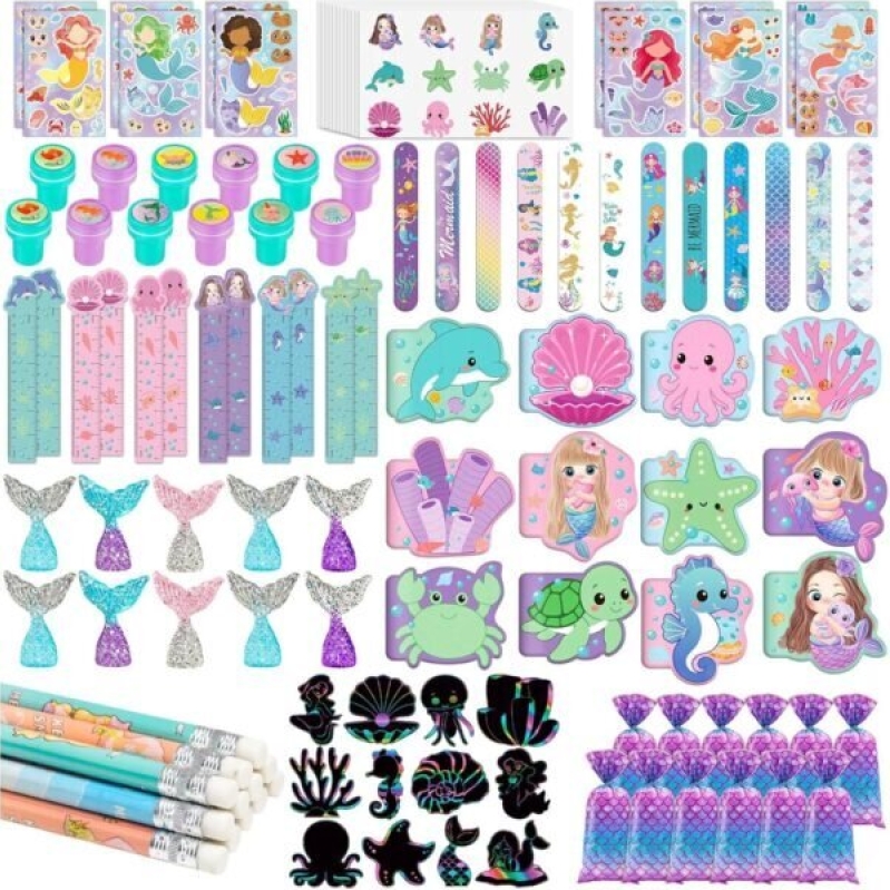 Mermaid Party Favors: 120 Pieces Under $20 - Perfect for Celebrations