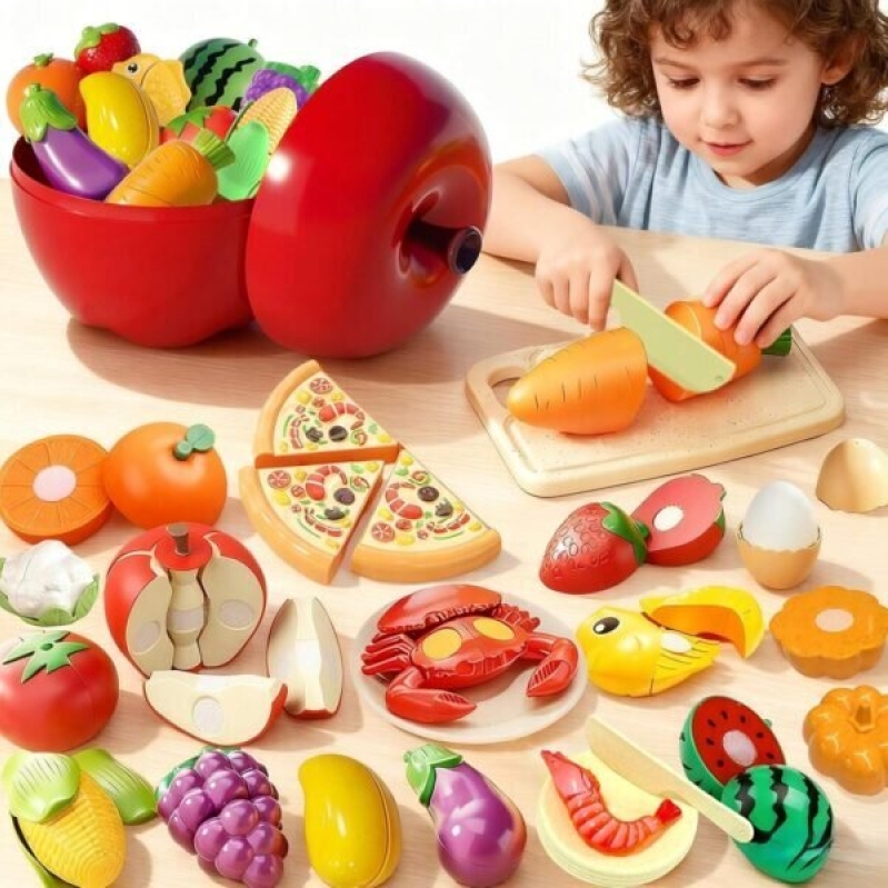 Interactive Play Food Set with Cutting Toy - 50% Off