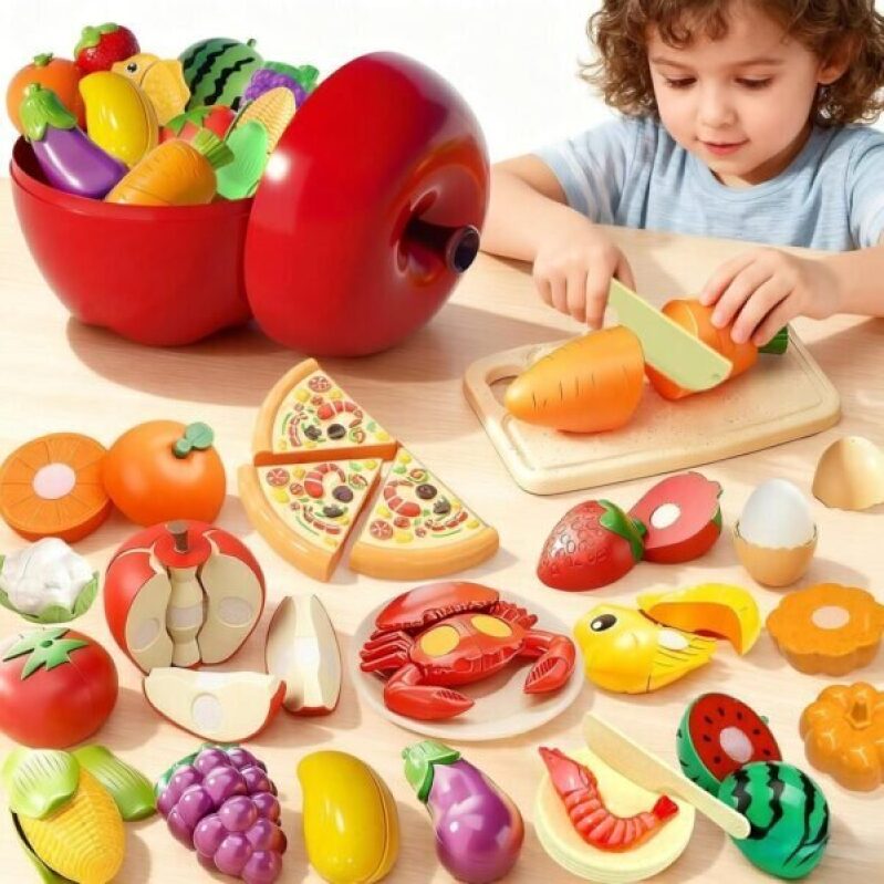Interactive Play Food Set with Cutting Toy - 50% Off