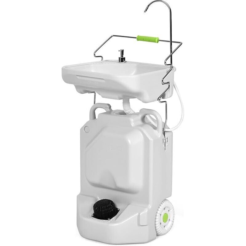 Portable Camping Sink - 38L Fresh Water Tank & Soap Dispenser