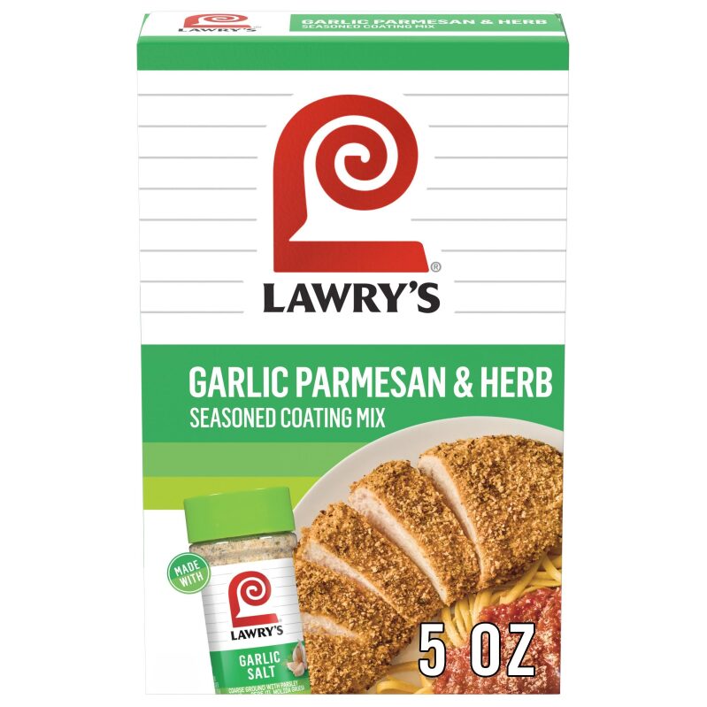 Lawry's Seasoned Coating Mix Garlic Parmesan & Herb - 8pk, 5oz