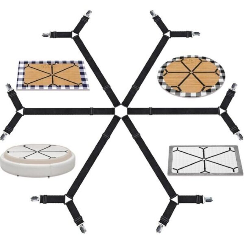 Adjustable Elastic Bed Sheet Fasteners - Save 74% Now