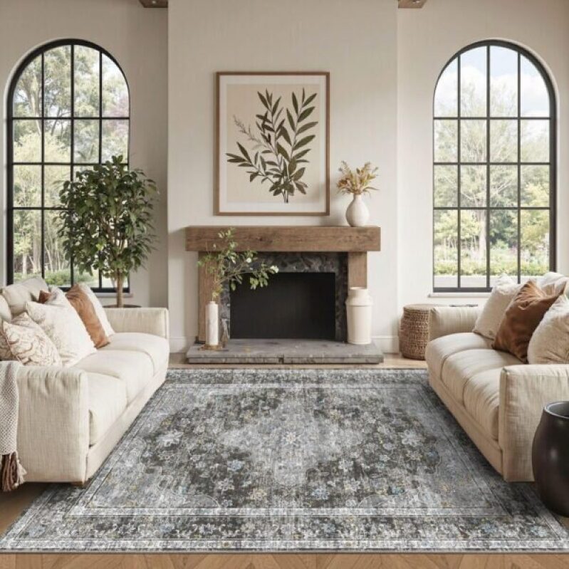 50% Off OHWPEAT 4x6 Area Rug - Perfect for Modern Living Spaces