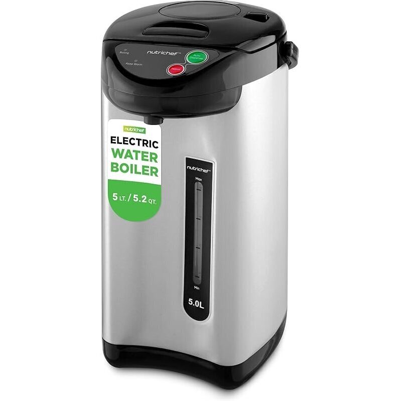 NutriChef 5.2 Qt Electric Water Kettle with 5 Temperature Settings