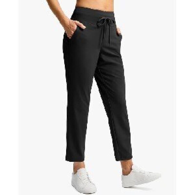 Versatile High-Waisted Seven-Eighth Length Women's Joggers