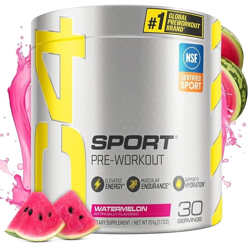Power up your workouts with Cellucor C4 Watermelon Pre Sport Powder