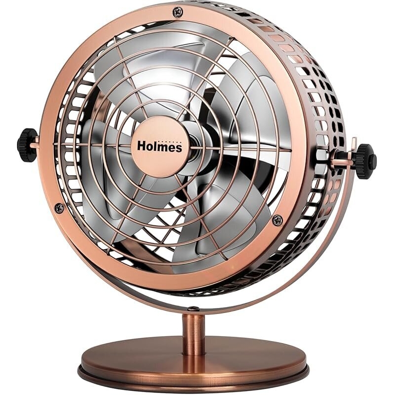 Holmes 6-inch Heritage Table Fan with Dual Speeds and 4 Blades