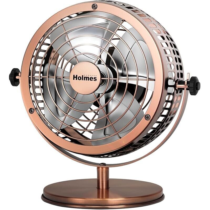 Holmes 6-inch Heritage Table Fan with Dual Speeds and 4 Blades