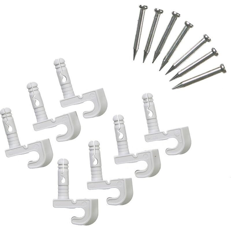 7pk ClosetMaid 56610 Pre-Loaded Wall Clips for Secure Shelving Installation