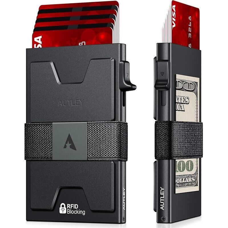 Slim Card Holder RFID Blocking Pop Up Mens Wallet - AUTLEY