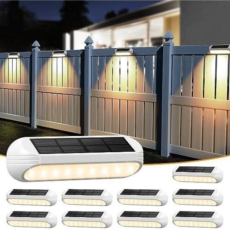 AHAORIGIN Solar Fence Lights - 50% OFF, Outdoor Solar Lighting