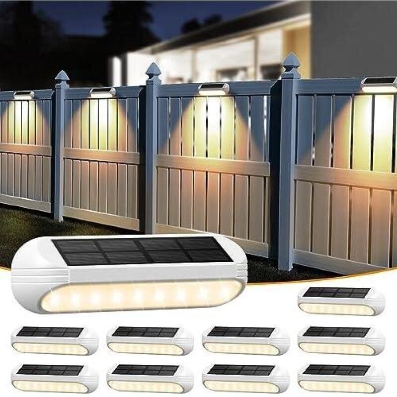 AHAORIGIN Solar Fence Lights - 50% OFF, Outdoor Solar Lighting