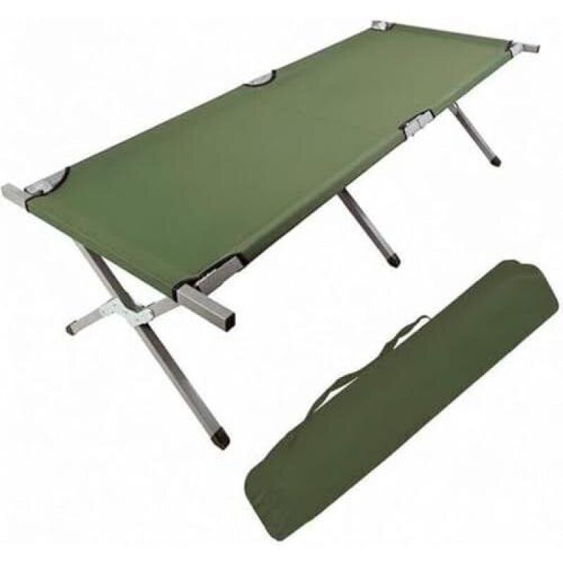Portable Folding Camping Bed with Storage Bag - 50% Discount