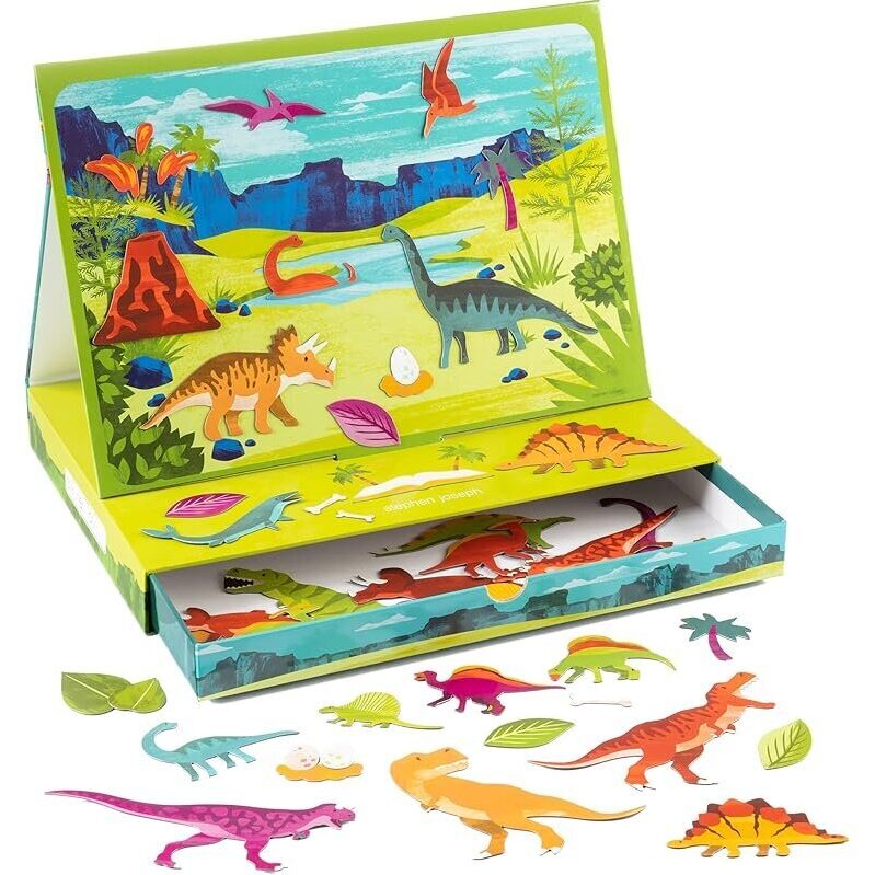 Stephen Joseph Kids Magnetic Scene w/Drawer - Dinosaur Adventure
