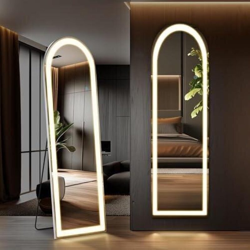 Full-Length LED Lighted Mirror with 52% OFF - Perfect for Modern Living Spaces