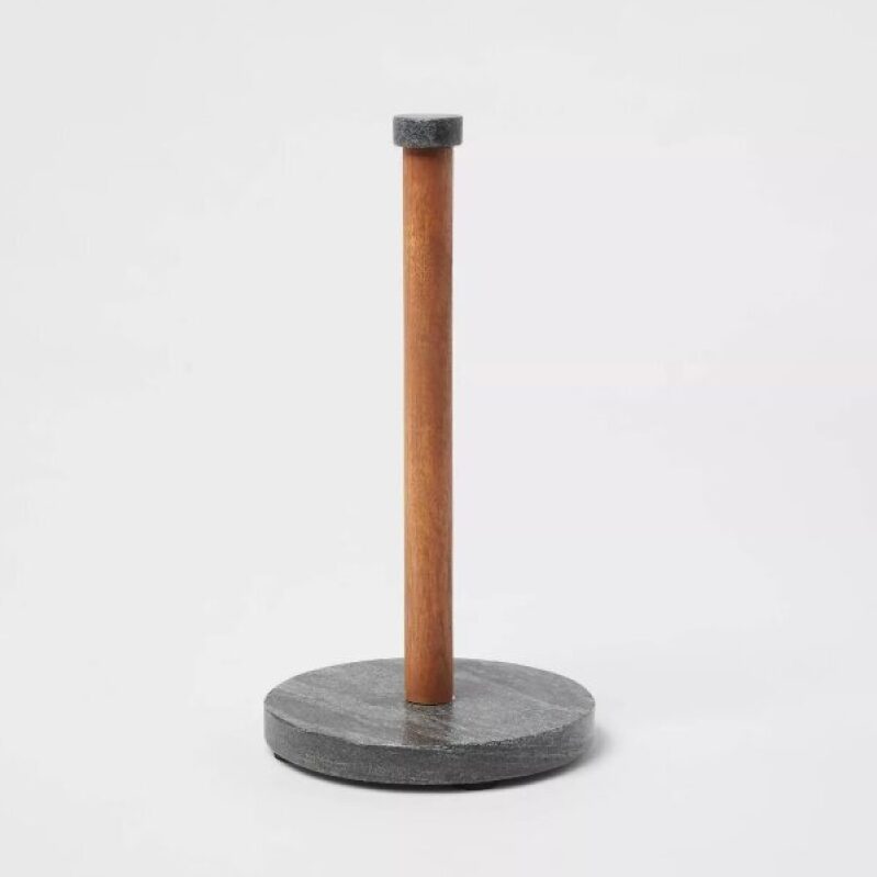 Threshold Wood and Marble Paper Towel Holder - Sleek and Modern