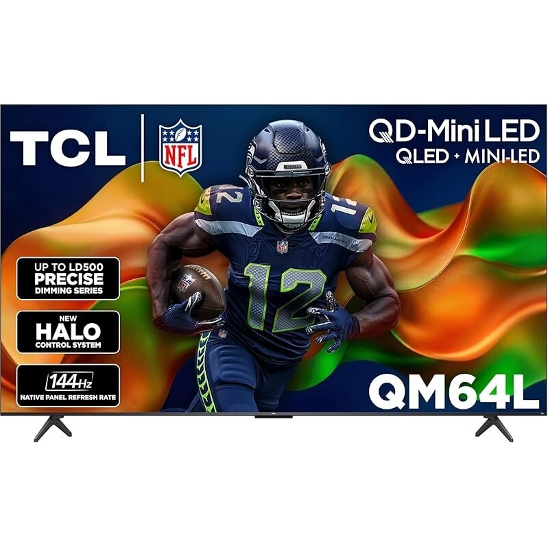 TCL 55 Inch QM64L Series Mini LED QLED 4K HDR TV - Best for Movie, Sports, Gaming