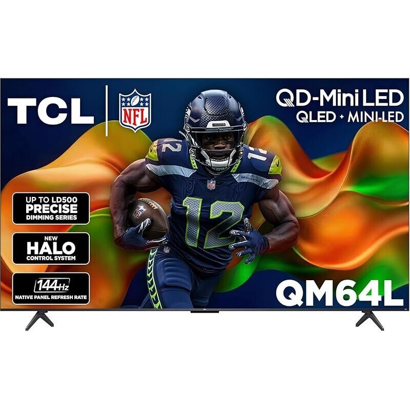 TCL 55 Inch QM64L Series Mini LED QLED 4K HDR TV - Best for Movie, Sports, Gaming
