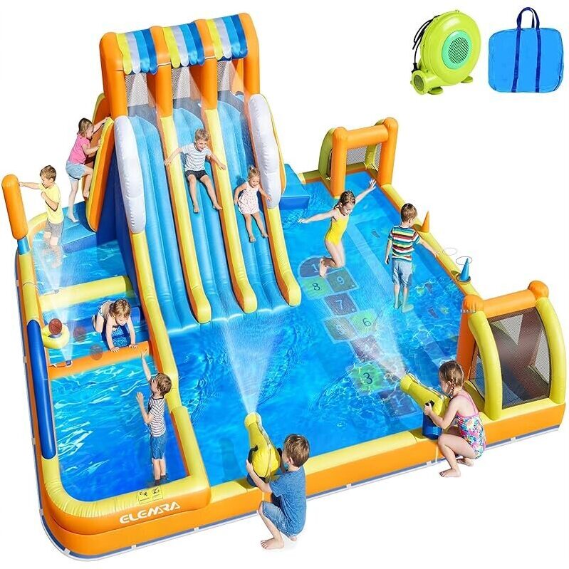 ELEMARA Inflatable Water Slide for Big Kids - Ultimate Summer Fun