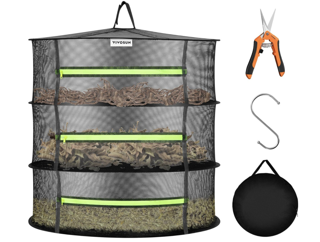 Three-Layer Mesh Hanging Drying Rack - Prime Exclusive Deal
