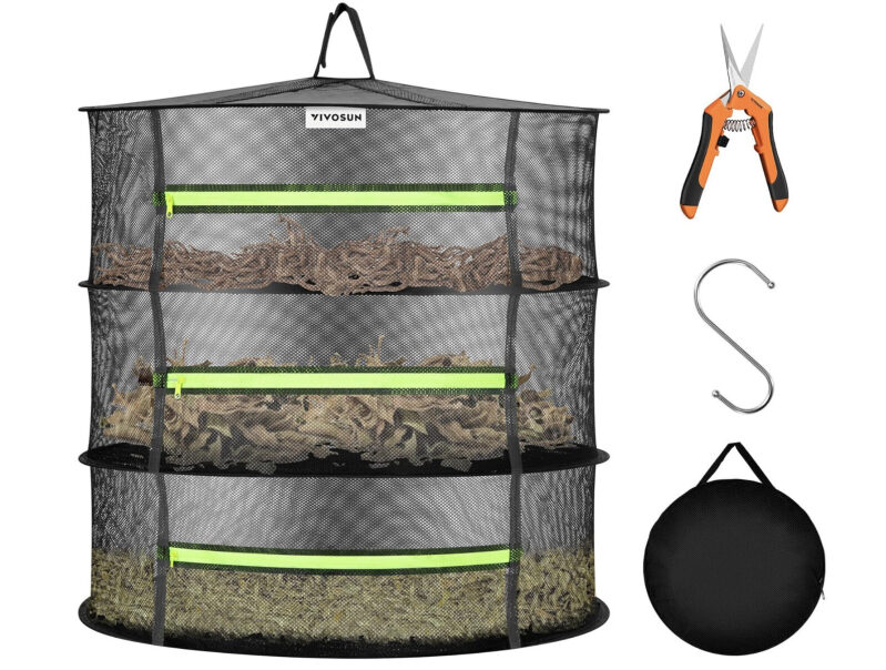 Three-Layer Mesh Hanging Drying Rack - Prime Exclusive Deal