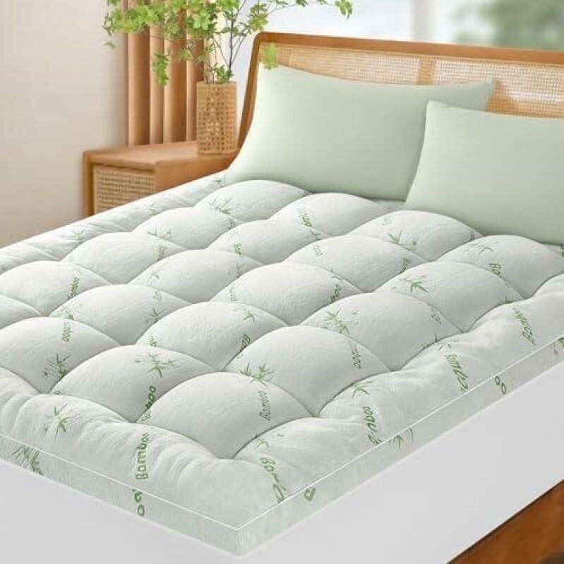 厚皇后 50%OFF Thick Mattress Topper - Premium Bamboo Mattress Cover