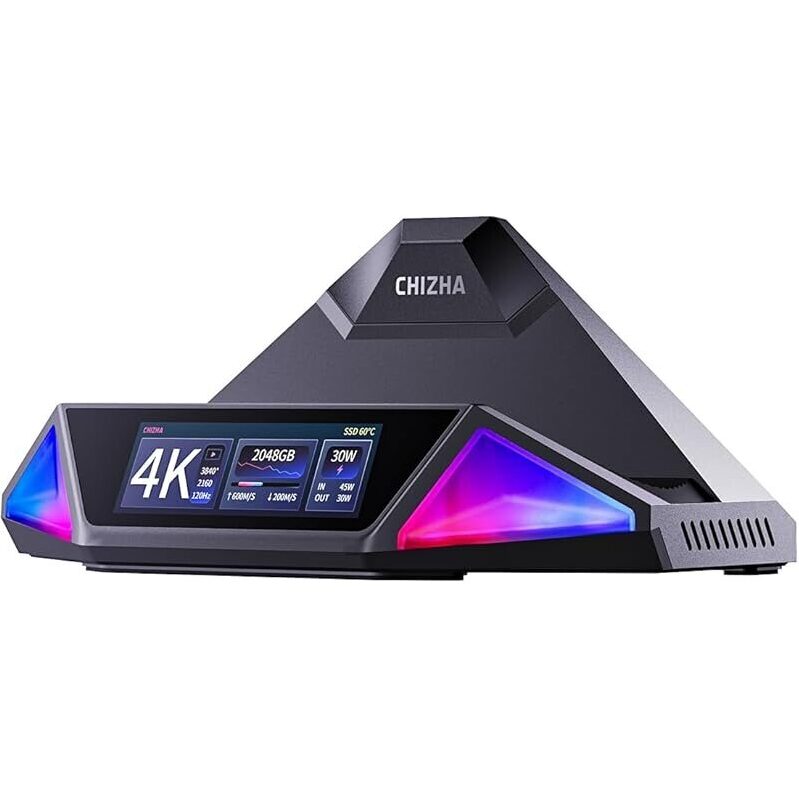 Dockcase & Chizha USB-C Docking Station w/100W PD, 4K@120Hz HDMI