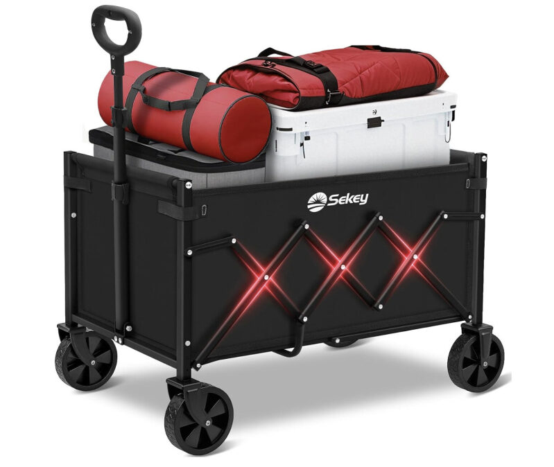 Portable Folding Hand Truck - Premium Heavy Duty Cart