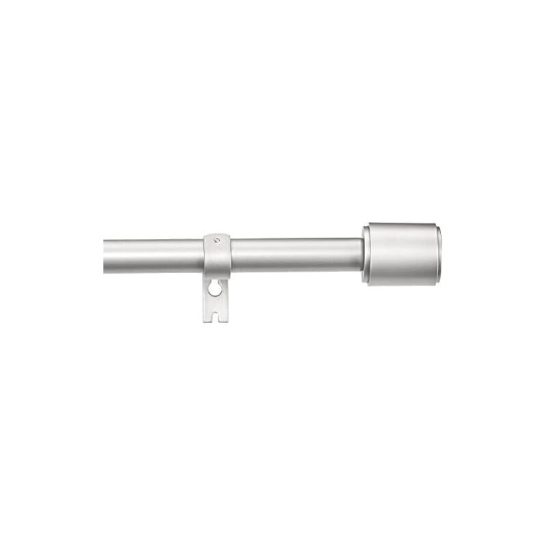Amazon Basics Adjustable 1-Inch Nickel Curtain Rod - Versatile and Durable Home Decor