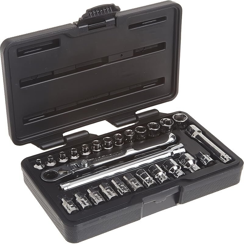 GEARWRENCH 27 Pc. 1/4-in Drive 6 Pt. Pass-Thru Mechanics Tool Set - Ultimate Strength & Precision