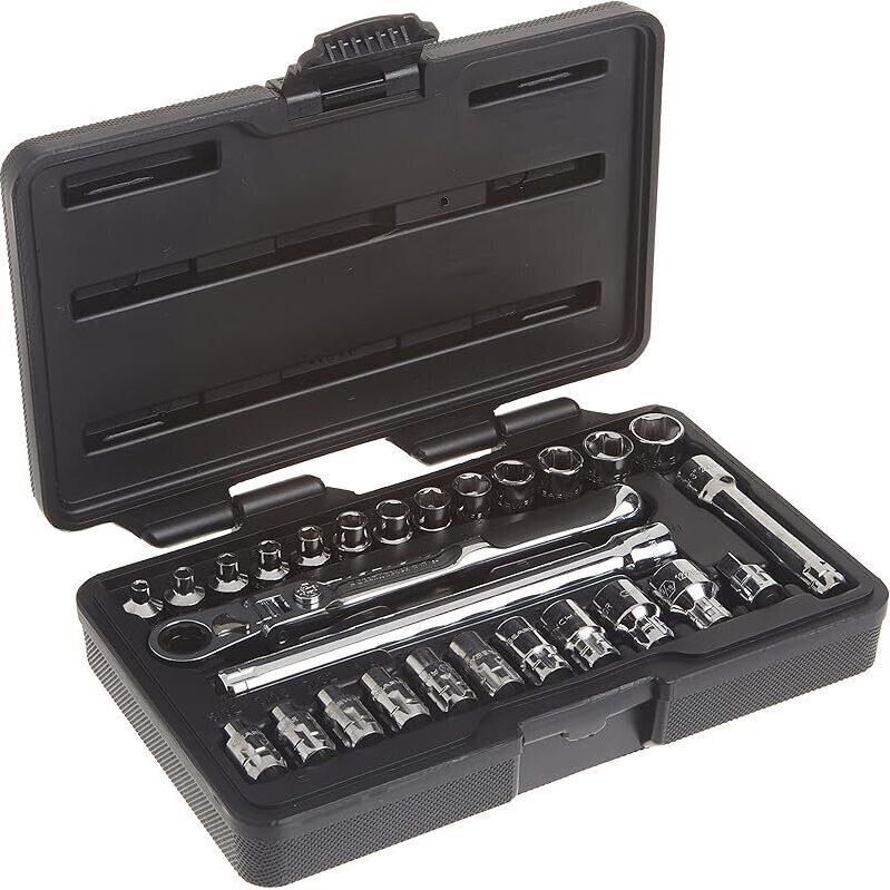 GEARWRENCH 27 Pc. 1/4-in Drive 6 Pt. Pass-Thru Mechanics Tool Set - Ultimate Strength & Precision