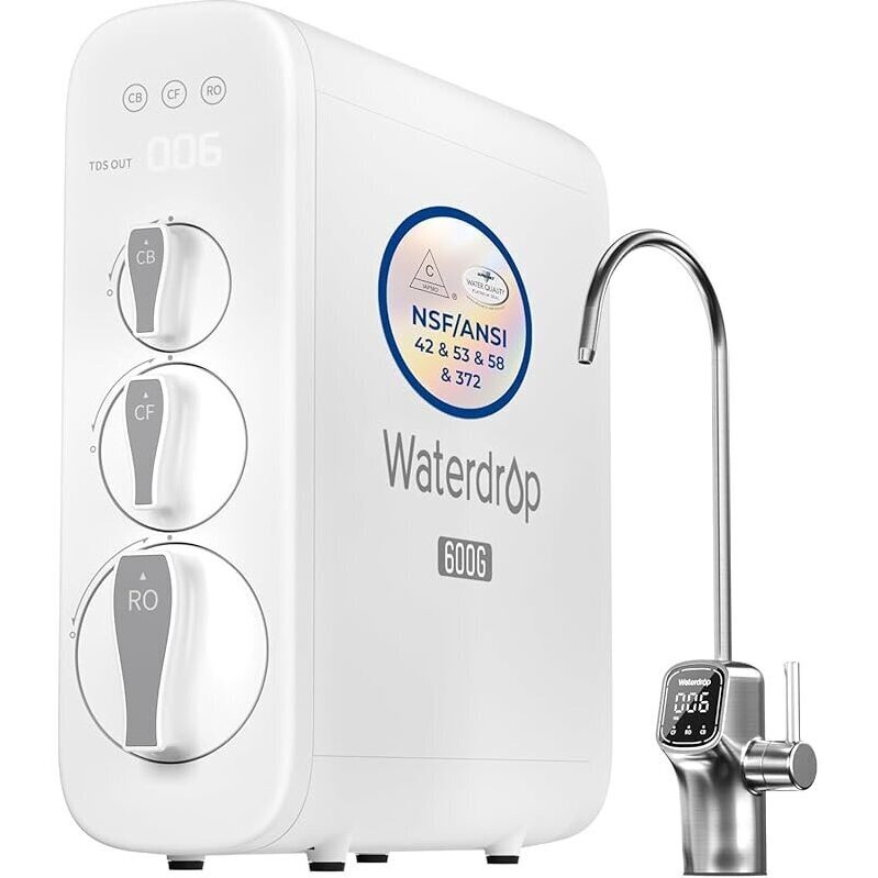 Waterdrop G3P600 Reverse Osmosis System Refurb: Pure Water at Home