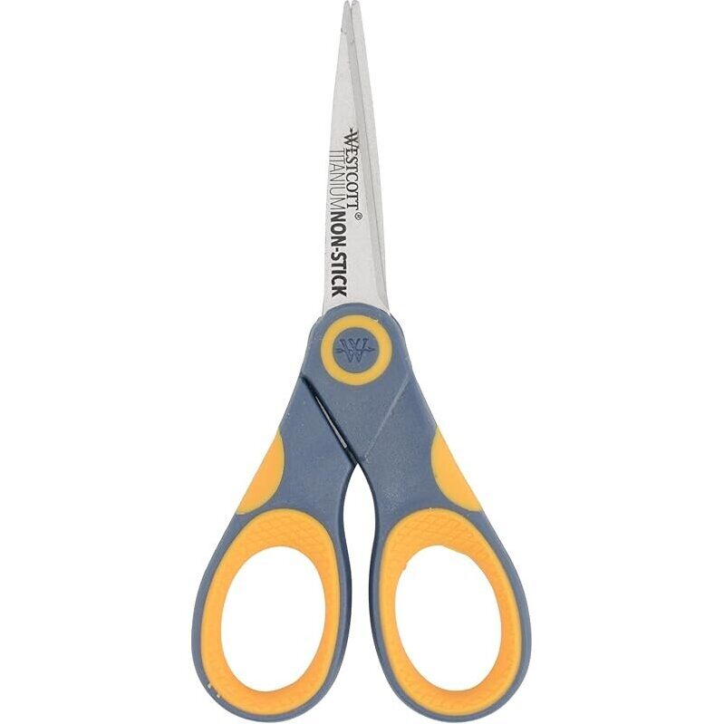 Westcott 5-Inch Non-Stick Titanium Scissors for Efficient Cutting