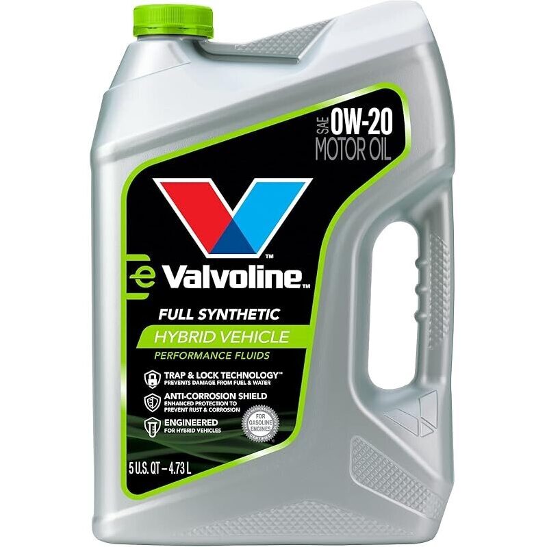 Valvoline Hybrid Vehicle 0W-20 Full Synthetic Motor Oil - 5 Quart