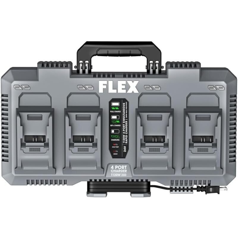 High-Performance FLEX 24V 1120W 4-Port Lithium-Ion Battery Charger