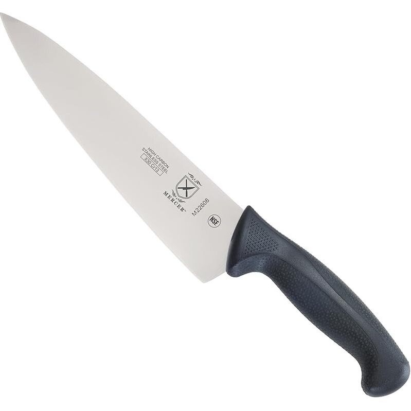Mercer Culinary M22608 Millennia Black Handle 8-in Chefs Knife - Professional Kitchen Knife