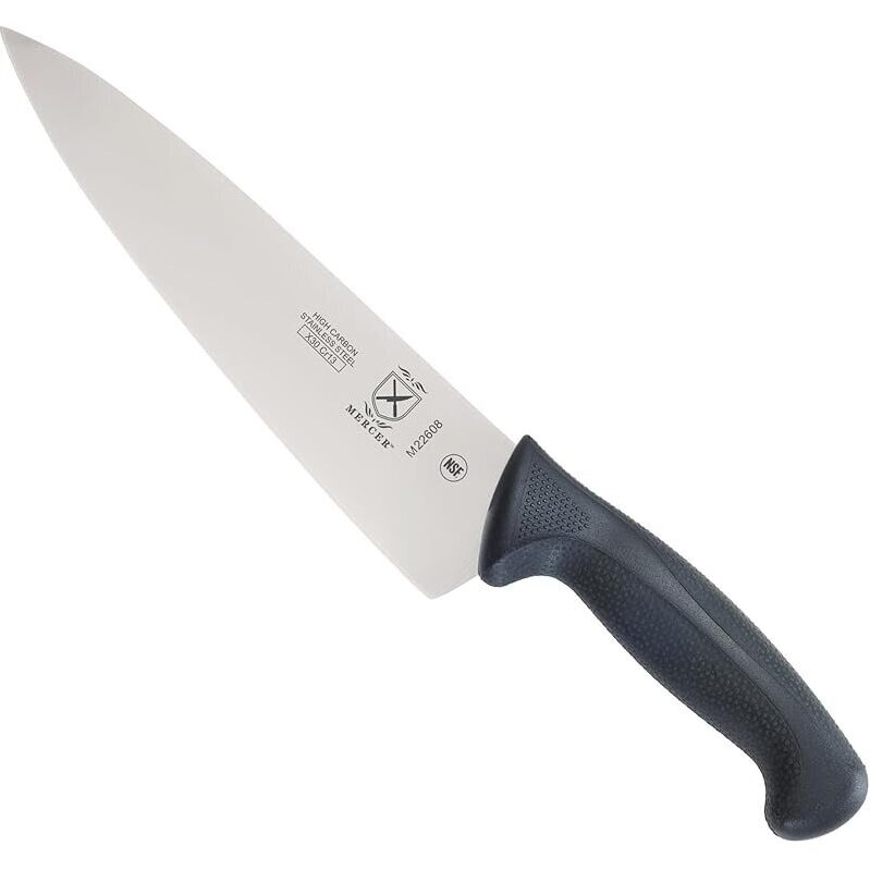 Mercer Culinary M22608 Millennia Black Handle 8-in Chefs Knife - Professional Kitchen Knife