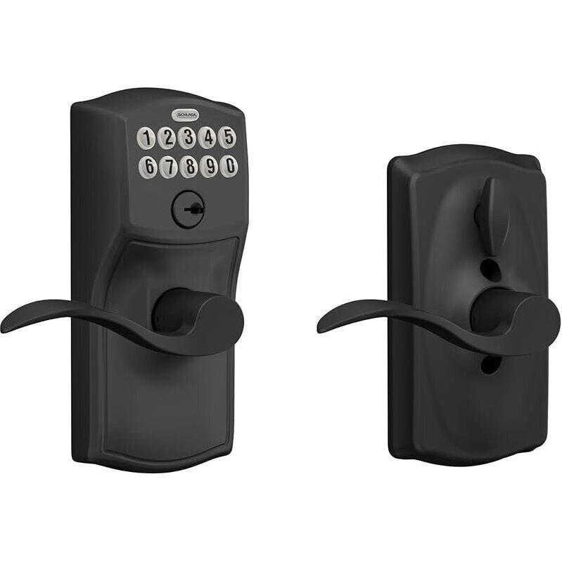 Schlage Camelot Keypad Lock with Lever Handle - Smart, Secure Entry