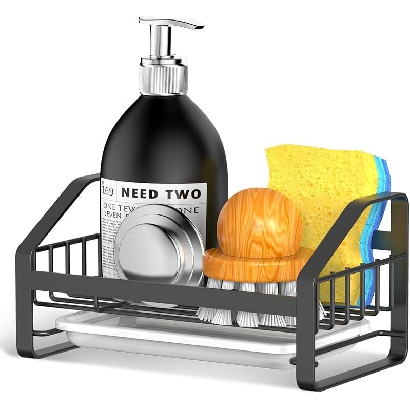 BSKSSK Sink Caddy Sponge Holder for Kitchen Sink - Efficient and Durable