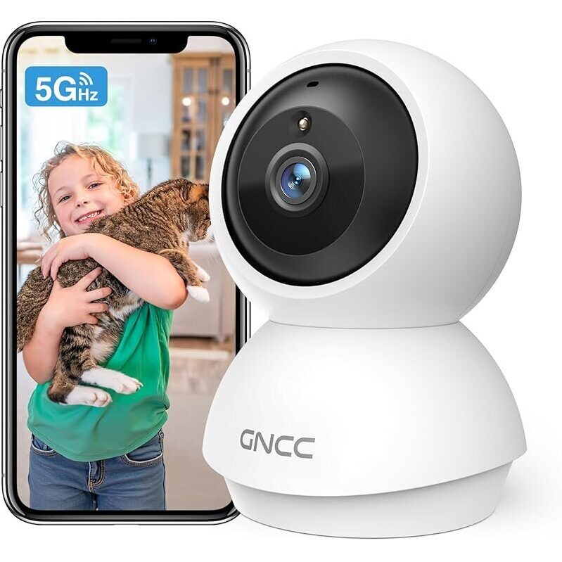 GNCC 2K WiFi Cameras for Home Security: Clear Night Vision & Easy Setup