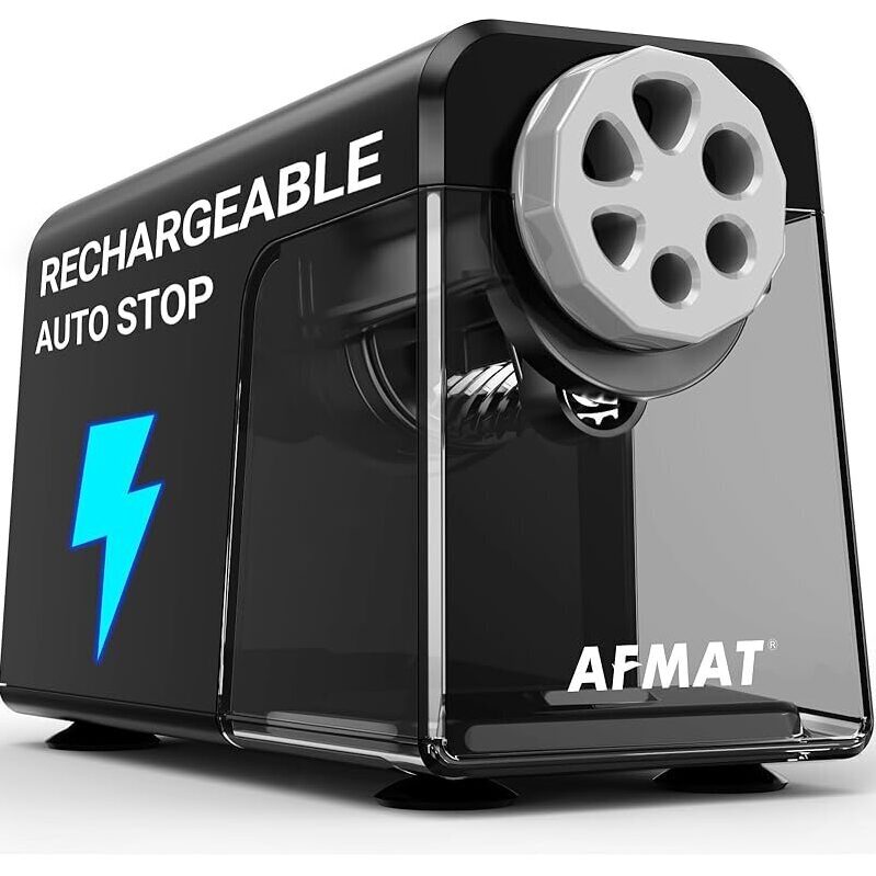 Efficient AFMAT 6-Hole Electric Pencil Sharpener