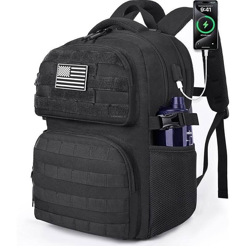 MOZETO 17-inch Tactical Inspired Utility Large Laptop Backpack