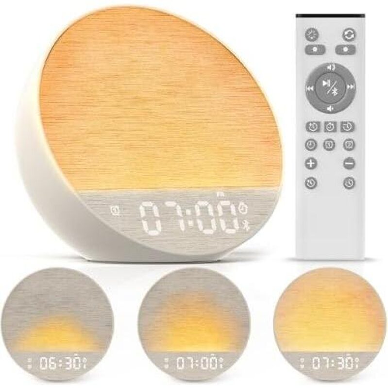 Smart Alarm Clock with Bluetooth Remote & Night Light - 50% Discount