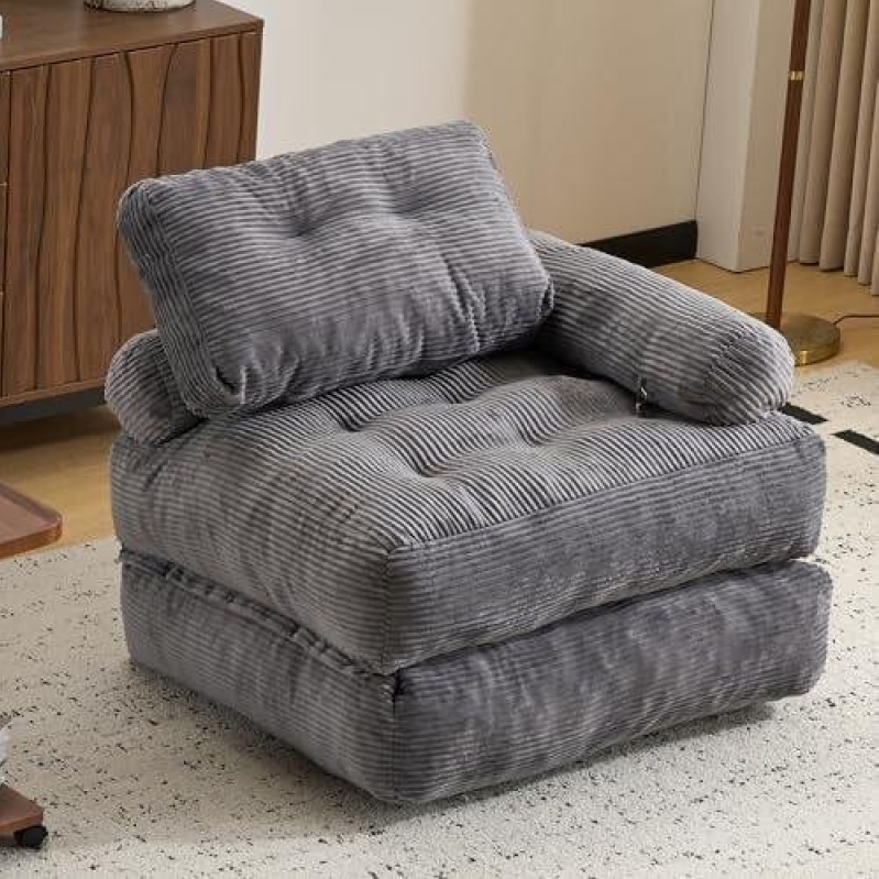 Multifunctional Foldable Sofa Bed with Armrests and Pillow - 54% Off