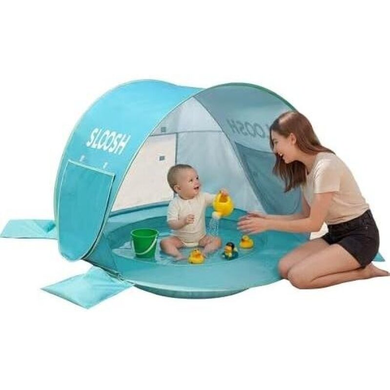 Portable Double-Network Side Panel UPF50+ Baby Beach Tent - 50% OFF